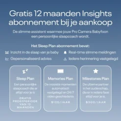 Nanit Pro Camera Babyfoon + Floor Stand + Breathing Band