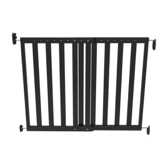 Noma Uitschuifbaar Houten Traphekje Zwart