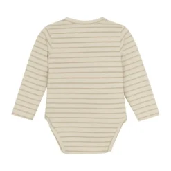 Noppies Navi Overslagromper - Stripe - Maat 44 - Offwhite
