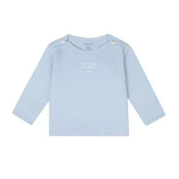 Noppies Neisse Lange Mouwen T-shirt - Blue Fog - Mt. 44