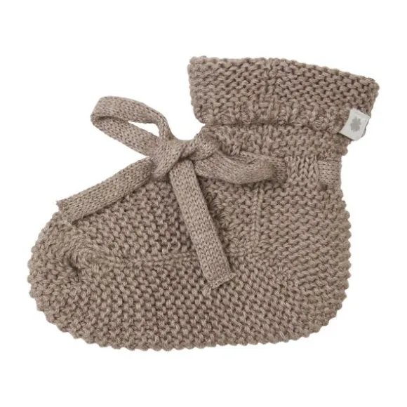 Noppies Nelson Slofjes Taupe Melange One Size