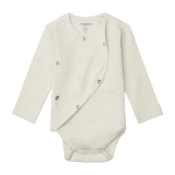 Noppies Nino Romper - Rib - Oatmeal - Mt. 62