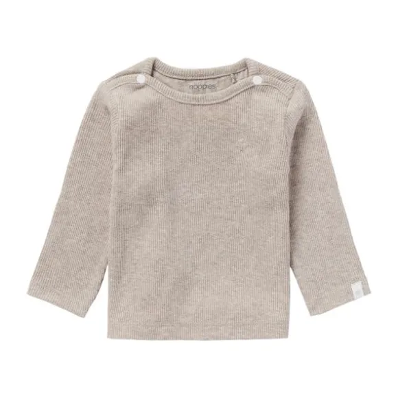 Noppies Rib Natal T-shirt Lange Mouwen Oatmeal Mt. 44
