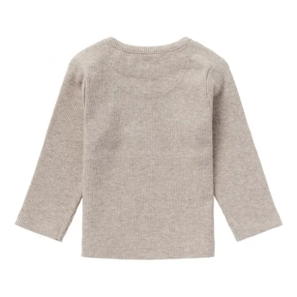 Noppies Rib Natal T-shirt Lange Mouwen Oatmeal Mt. 44