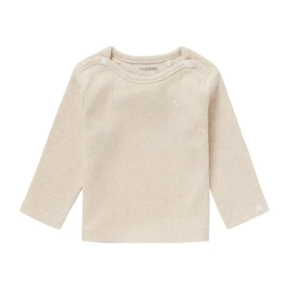Noppies Rib Natal T-shirt Lange Mouwen Oatmeal Mt. 44