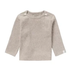 Noppies Rib Natal T-shirt Lange Mouwen Oatmeal Mt. 44