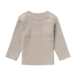 Noppies Rib Natal T-shirt Lange Mouwen Oatmeal Mt. 44