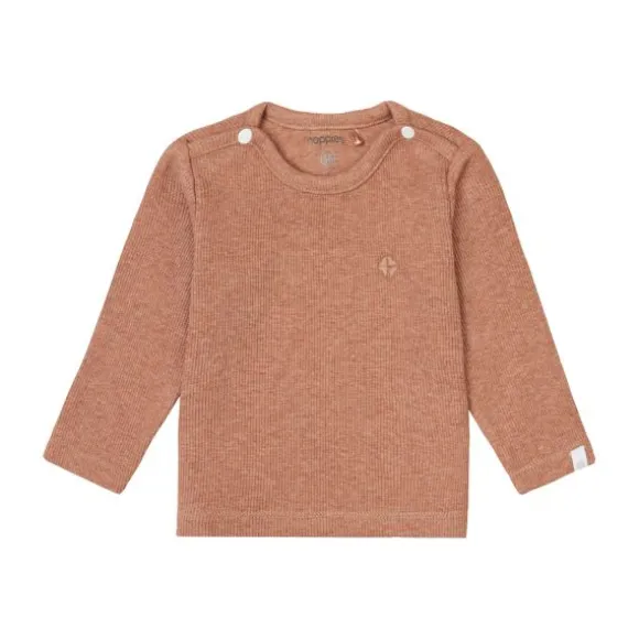 Noppies Rib Natal T-shirt Lange Mouwen Oatmeal Mt. 44