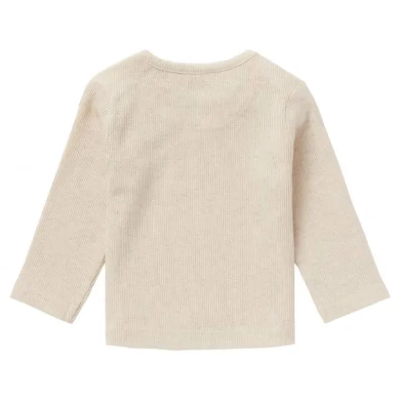 Noppies Rib Natal T-shirt Lange Mouwen Oatmeal Mt. 44