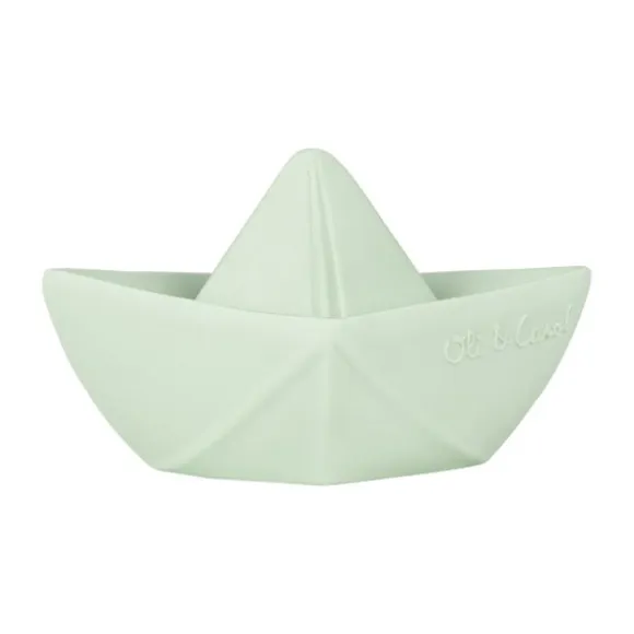 Oli & Carol Bad- en Bijtspeeltje Origami Boot - Mint