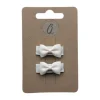 Ootje Kadootje Babyhaarclipjes - Grosgrain Mini - Ivory - 2 st.