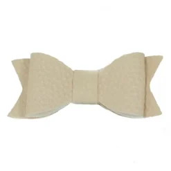 Ootje Kadootje Leatherlook Strikje Haarclip Beige