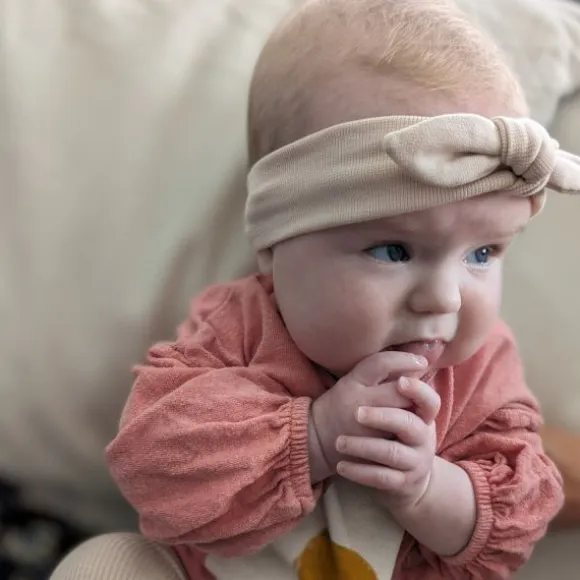 Ootje kadootje Newborn Haarband – Nude Uni