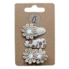 Ootje kadootje Spring Haarclip - Margrieten / Zand / Print - 3 Stuks