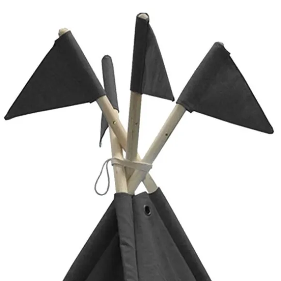 Overseas Canvas With Flags Tipi – Anthracite
