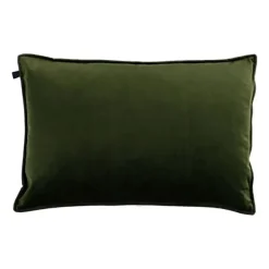 Overseas Middlestitch Kussen – 40 x 60 cm - Velours – Olive