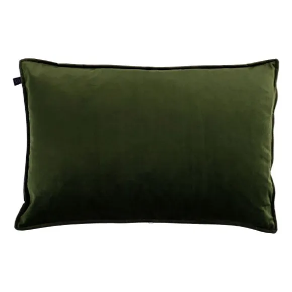 Overseas Middlestitch Kussen – 40 x 60 cm - Velours – Olive