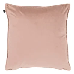 Overseas Middlestitch Kussen - 60 x 60 cm– Velours – Beige