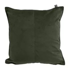 Overseas Middlestitch Velours Kussen Olive 45 x 45 cm