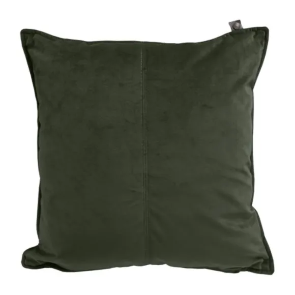 Overseas Middlestitch Velours Kussen Olive 45 x 45 cm