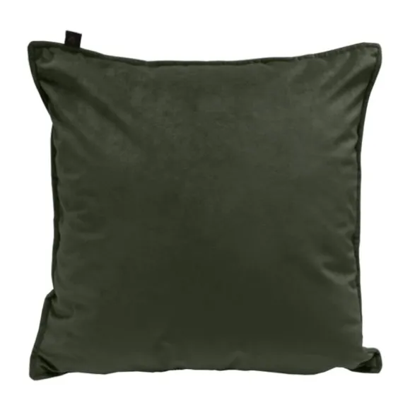 Overseas Middlestitch Velours Kussen Olive 45 x 45 cm