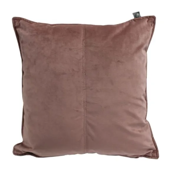 Overseas Middlestitch Velours Kussen Olive 45 x 45 cm