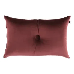 Overseas Velours Button Kussen - Rose Dust