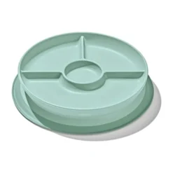 Oxo Tot Stick & Stay Bord met 3 vakjes - Blossom