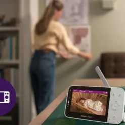 Philips Avent Babyfoon met Camera - Connected SCD953/26 - Silk White