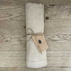 Pine Cone Björk Wikkeldoek - 120 x 120 cm - Blue Blossom