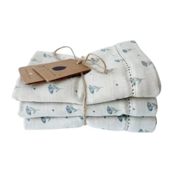 Pine Cone Edith Hydrofiele Doeken - 3 Stuks - 70 x 70 cm - Natura Dot