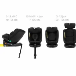 Puck Autostoel - JUNE - 360° Draaibaar - Sand