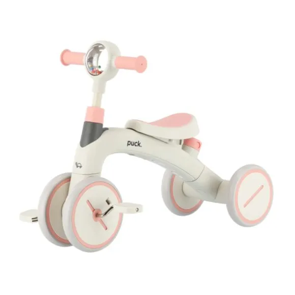 Puck 3-In-1 Driewieler - Wit/Bruin