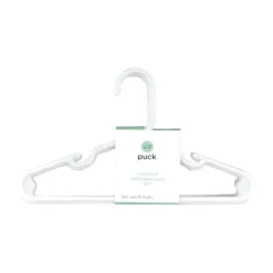 Puck Kledinghanger - 8 Stuks - Wit