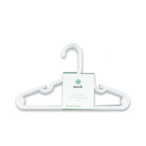 Puck Kledinghanger - 8 Stuks - Wit
