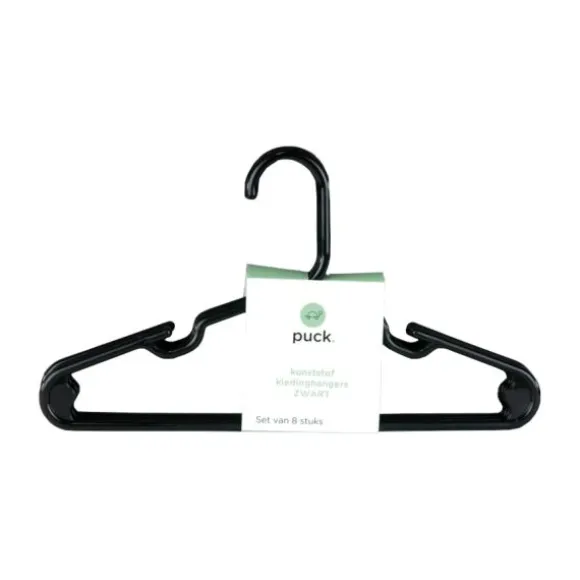 Puck Kledinghanger - 8 Stuks - Wit