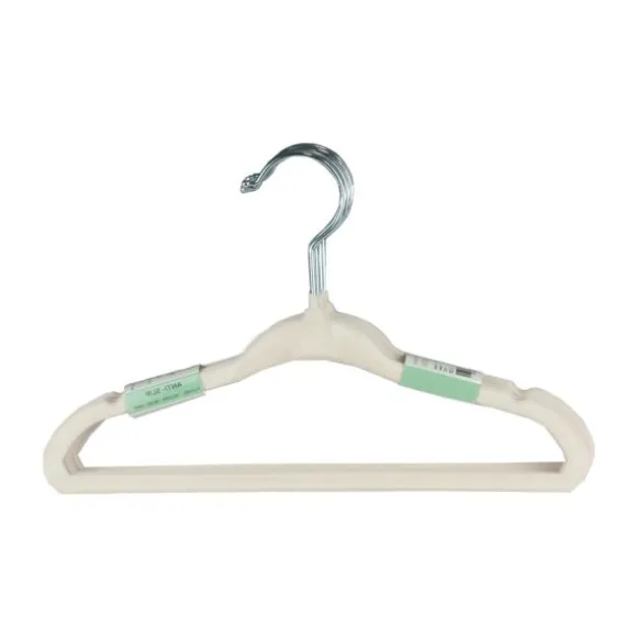 Puck Kledinghanger - Antislip - 6 Stuks - Ecru