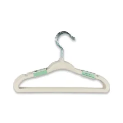 Puck Kledinghanger - Antislip - 6 Stuks - Ecru