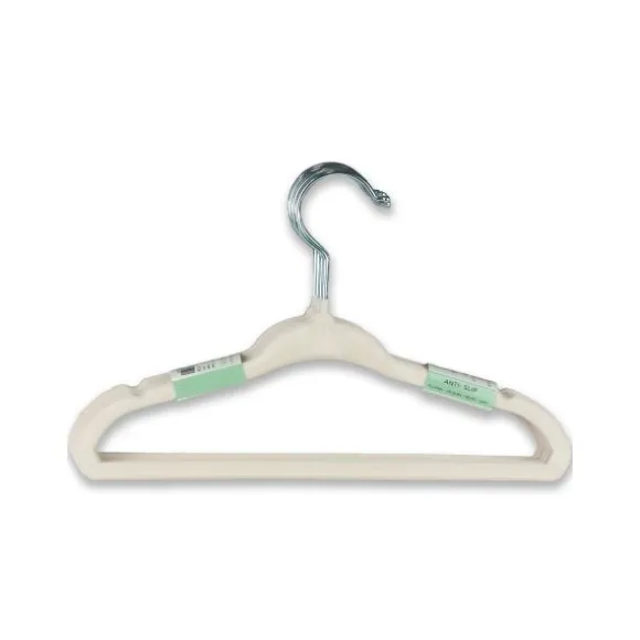 Puck Kledinghanger - Antislip - 6 Stuks - Ecru