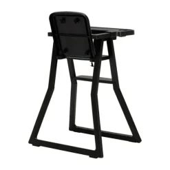 Puck Plain Kinderstoel Zwart