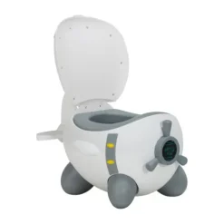 Puck Vliegtuig Potje Wit / Grijs