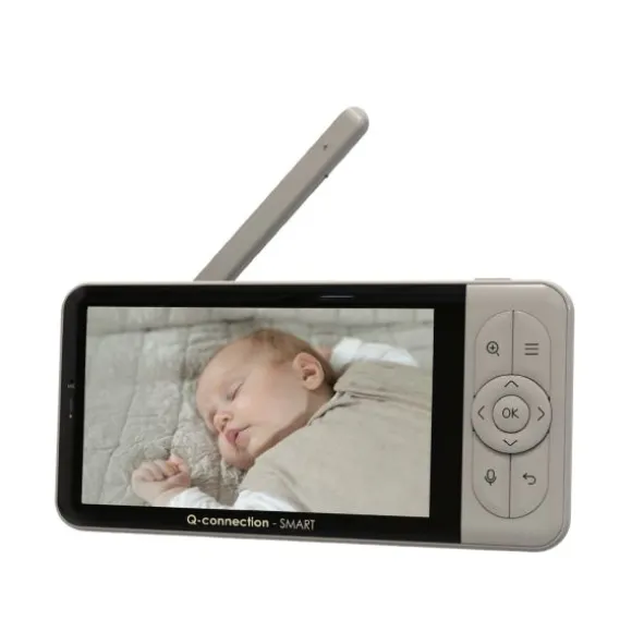 Qute Beeldbabyfoon Q-Connection Smart WIFI 2-IN-1 5HD - Zand