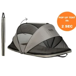 Qute Q-Camp Babytent - Black / Desert