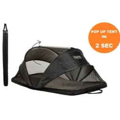Qute Q-Camp Babytent - Black / Desert