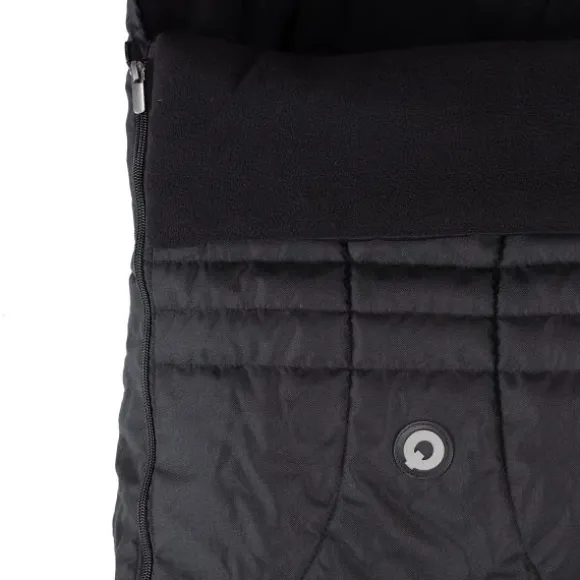 Qute Q-Cocoon Fleece Voetenzak - Zwart