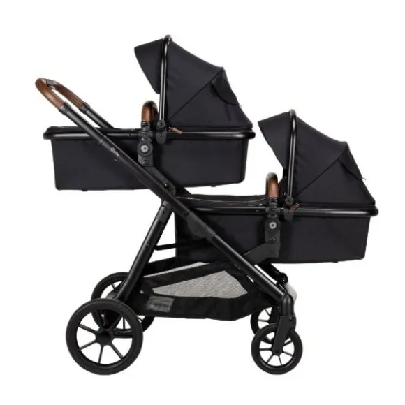 Qute Q-Twin Duowagen - Jeans Clay