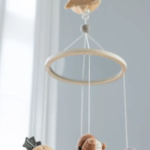 Sebra Babymobiel Met Spiegel en Muziek - Woodland