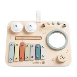 Sebra Houten Activiteitenpaneel - Muziek