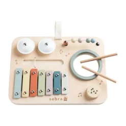 Sebra Houten Activiteitenpaneel - Muziek