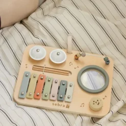 Sebra Houten Activiteitenpaneel - Muziek